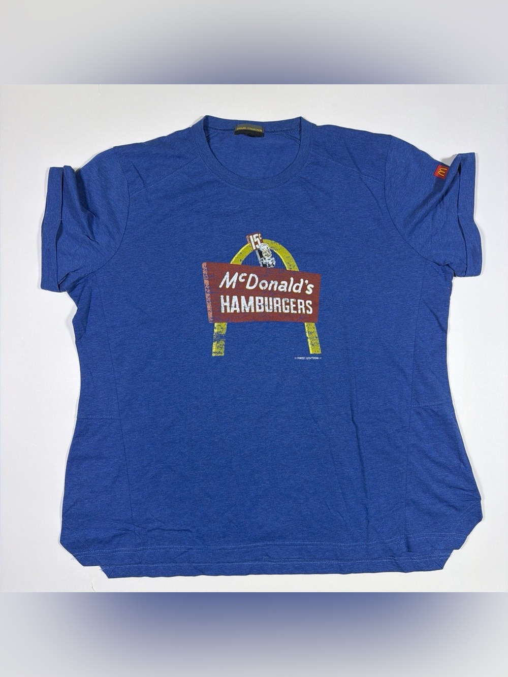 McDonald’s First Edition Hamburgers Blue Graphic T-Shirt 2XL